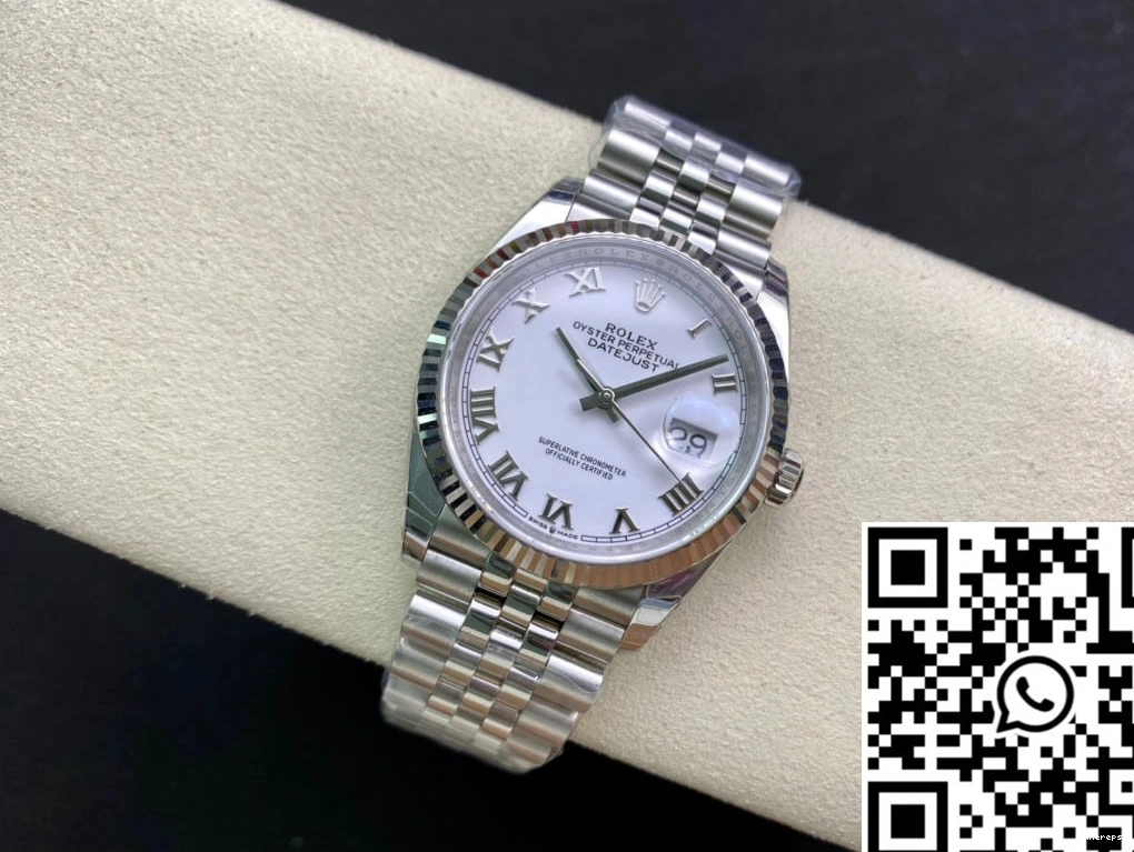 EW White Datejust Factory M126234-0025 Rolex Dial 0324